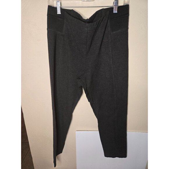 Soft Surroundings Charcoal Gray Slim Point Pant Size Large Style 28456 - Picture 1 of 4